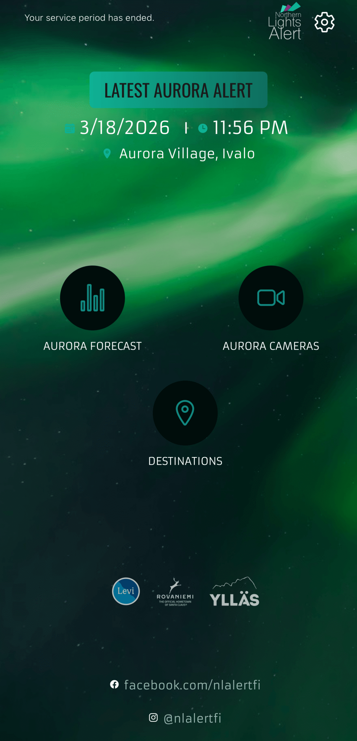 aurora northern lights alert