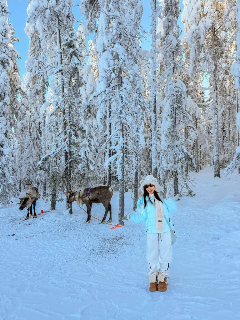 john & me kotatieva winter park rovaniemi finland _ laugh travel eat
