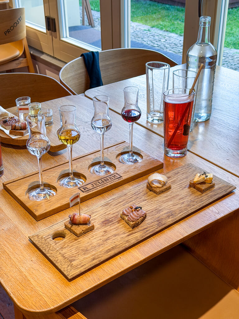kosher tasting flight slivovice museum prague czech republic _ laughtraveleat